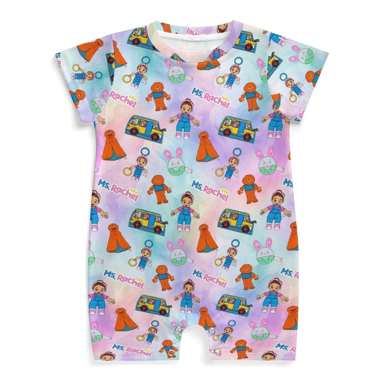 Ms Rachel Baby Boy Girl Short Sleeve Romper Clothing Set Print Cartoon ...