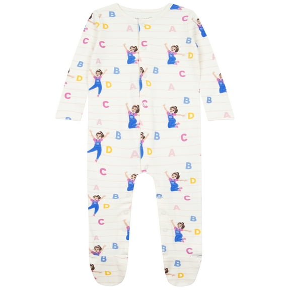 Ms. Rachel Baby Sleepsuit Cream Sizes 0-3M-2T