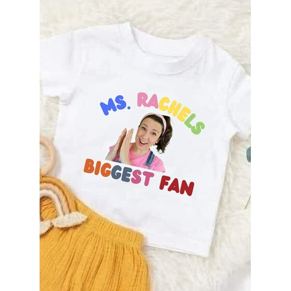 Ms.Rachel Biggest Fan Youth Toddler T-shirt,Cardinal color,size YM