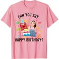 thumbnail image 1 of Ms.Rachel Birthday Can You Say Happy BD Ms Rachel T-Shirt For Men Women, Light Pink Color, Size 3XL, 1 of 4