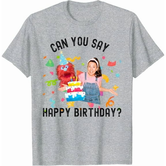 Ms.Rachel Birthday Can You Say Happy BD Ms Rachel T-Shirt For Men Women, Sport Grey Color, Size L
