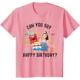 thumbnail image 1 of Ms.Rachel Birthday Can You Say Happy BD Ms Rachel Youth T-Shirt For Boy Girl Kids Toddler, Light Pink Color, Size XS, 1 of 4
