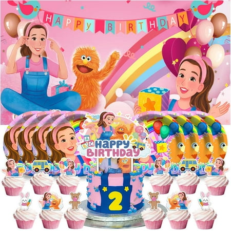 Ms Rachel Birthday Supplies Plates Decorations Decor Backdrop Banner Cake Topper Fans