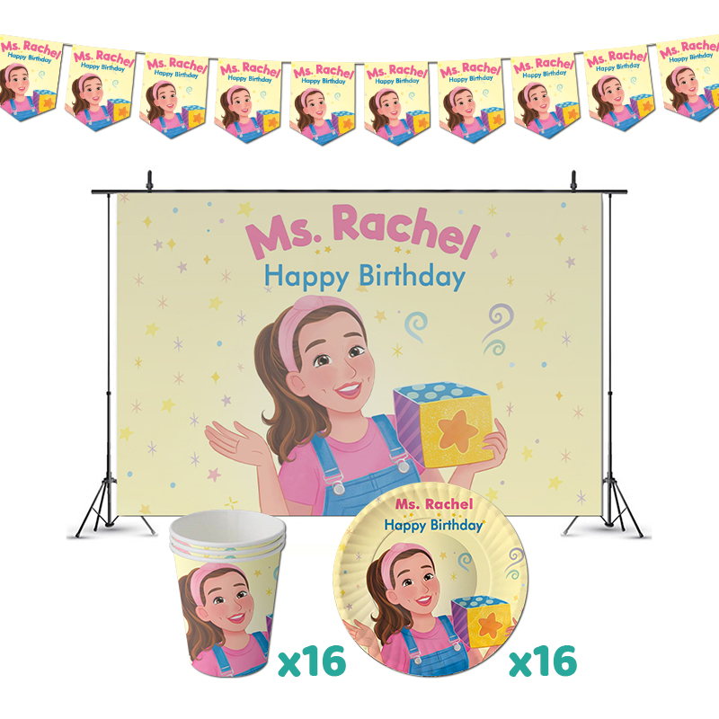 Ms Rachel Birthday Party Decorations Learning Video Theme Supplys ...