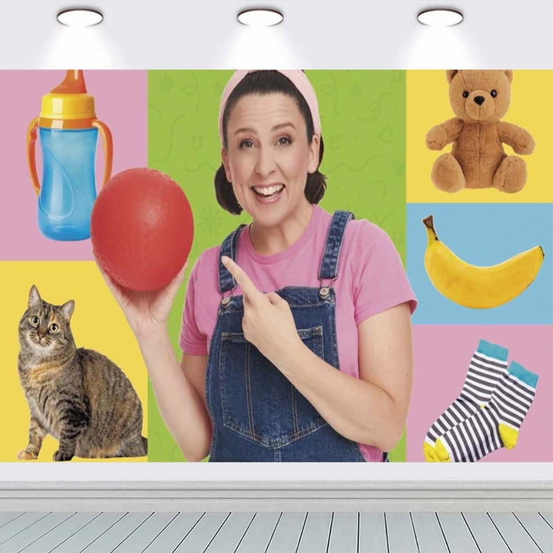 Ms Rachel Birthday Party Supplies Banner Backdrop Background Taspestry ...