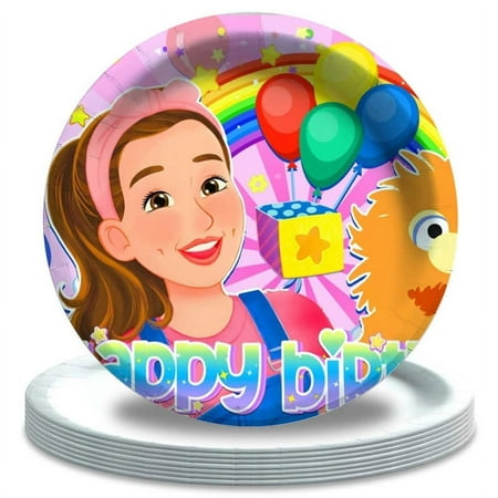 Ms Rachel Birthday Plates Disposable Dinnerware Party Supplies Decorations Tableware