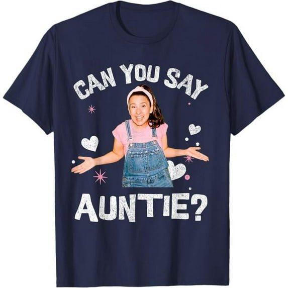 Ms. Rachel Birthday Shirt Can You Say Auntie Aunt T-Shirt For Men Women, Navy Color, Size S