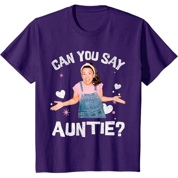 Ms. Rachel Birthday Shirt Can You Say Auntie Aunt Youth T-Shirt For Boy Girl Kids Toddler, Purple Color, Size S