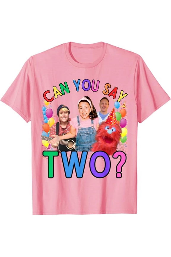 Ms. Rachel Birthday Shirt Can You Say Two 2nd Birth-day T-Shirt For Men Women, Light Pink Color, Size S