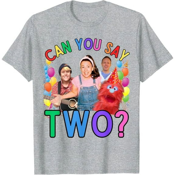 Ms. Rachel Birthday Shirt Can You Say Two 2nd Birth-day T-Shirt For Men Women, Sport Grey Color, Size L