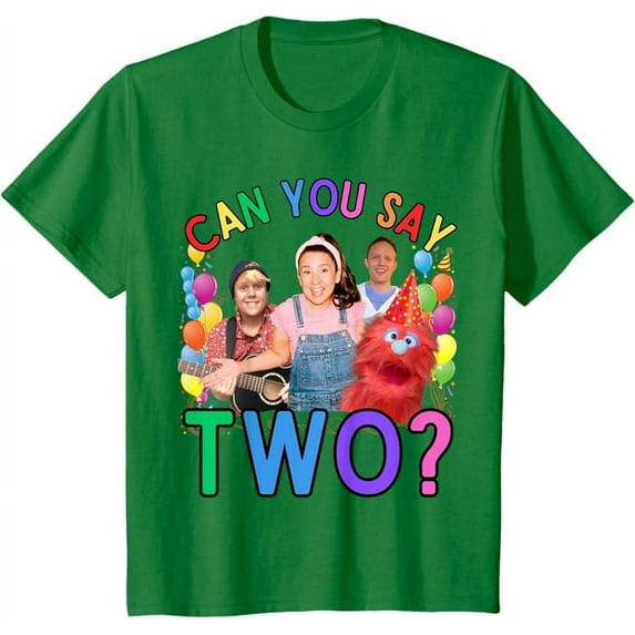 Ms. Rachel Birthday Shirt Can You Say Two 2nd Birth-day Youth T-Shirt For Boy Girl Kids Toddler, Irish Green Color, Size XL