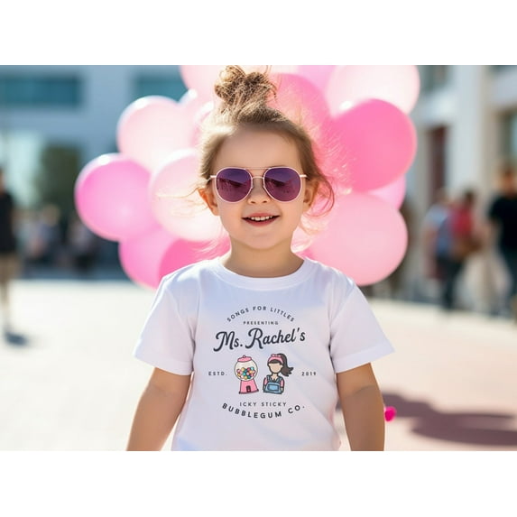 Ms Rachel Bubblegum Song for Littles Youth Toddler T-Shirt,Sand color,size YM