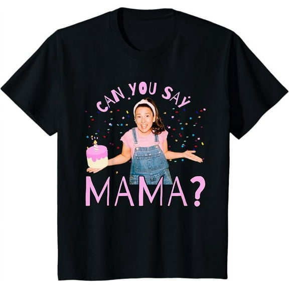Ms.Rachel Can You Say Mama Birthday Ms Rachel Birthday Mom Youth T-Shirt For Boy Girl Kids Toddler, Black Color, Size XL