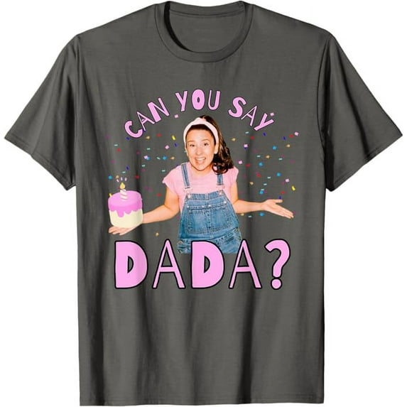 Ms.Rachel Can you Say Dada Dad Birthday Ms Rachel T-Shirt For Men Women, Charcoal Color, Size 3XL