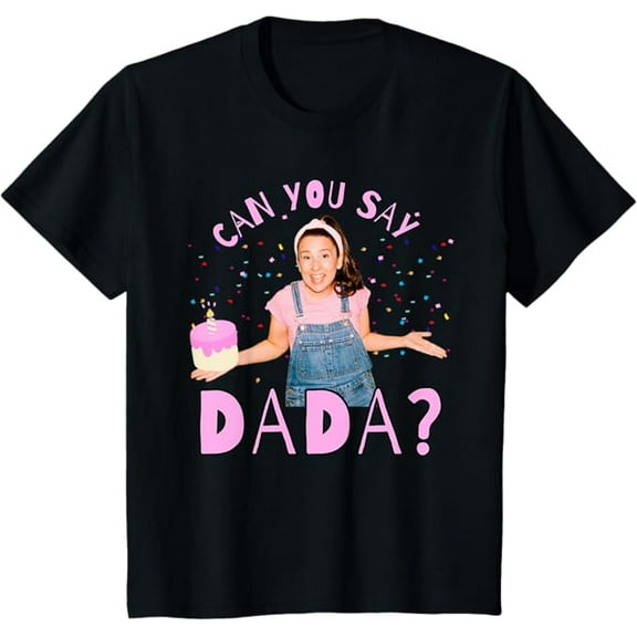 Ms.Rachel Can you Say Dada Dad Birthday Ms Rachel Youth T-Shirt For Boy Girl Kids Toddler, Black Color, Size S