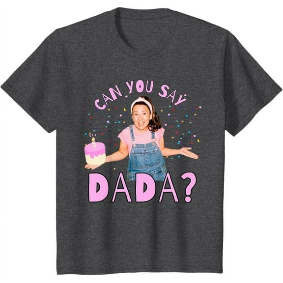 Ms.Rachel Can you Say Dada Dad Birthday Ms Rachel Youth T-Shirt For Boy Girl Kids Toddler, Dark Heather Color, Size XL