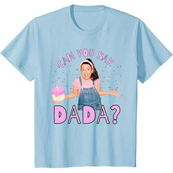 Ms.Rachel Can you Say Dada Dad Birthday Ms Rachel Youth T-Shirt For Boy Girl Kids Toddler, Light Blue Color, Size XL