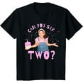 thumbnail image 1 of Ms.Rachel Can you Say Two Ms Rachel Birthday Pink Text Youth T-Shirt For Boy Girl Kids Toddler, Black Color, Size XS, 1 of 4