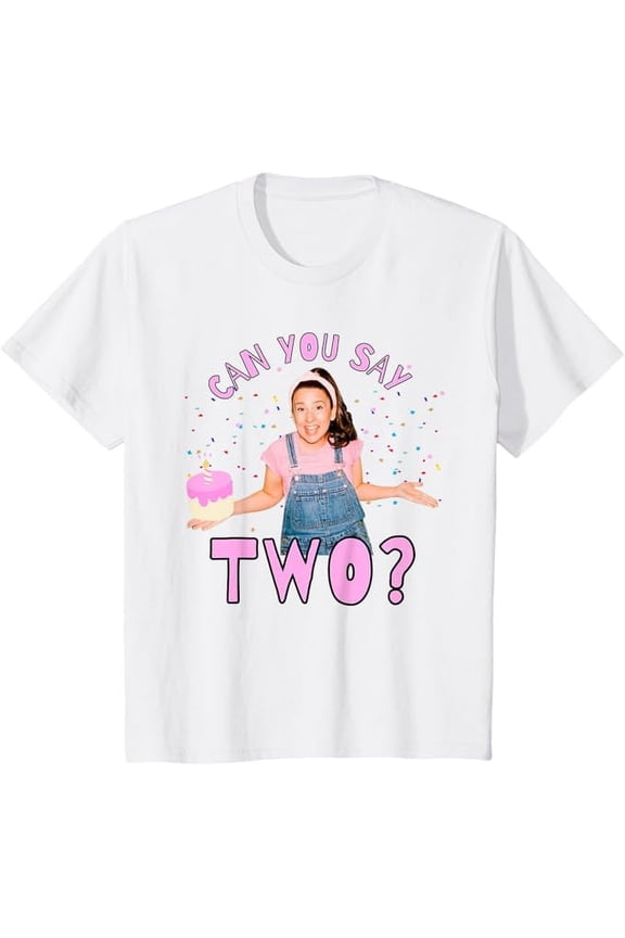 Ms.Rachel Can you Say Two Ms Rachel Birthday Pink Text Youth T-Shirt For Boy Girl Kids Toddler, White Color, Size XS