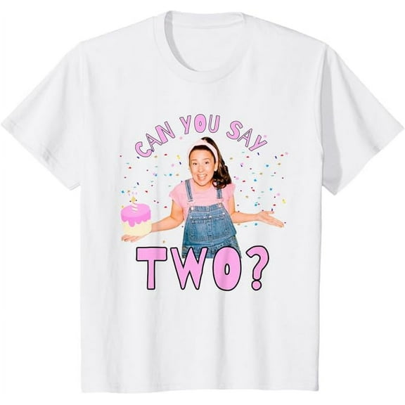 Ms.Rachel Can you Say Two Ms Rachel Birthday Pink Text Youth T-Shirt For Boy Girl Kids Toddler, White Color, Size XS