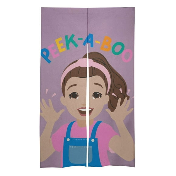 Ms. Rachel Cartoon children's door curtain partition dressing room decoration 86x143cm