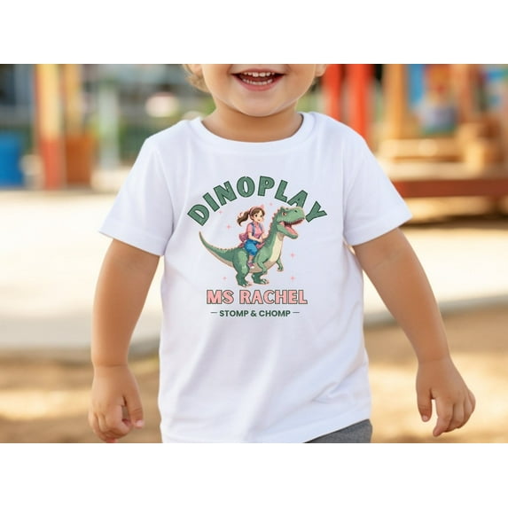 Ms Rachel Dinosaur Funny Anime Style Youth Toddler T-Shirt,Cardinal color,size YM