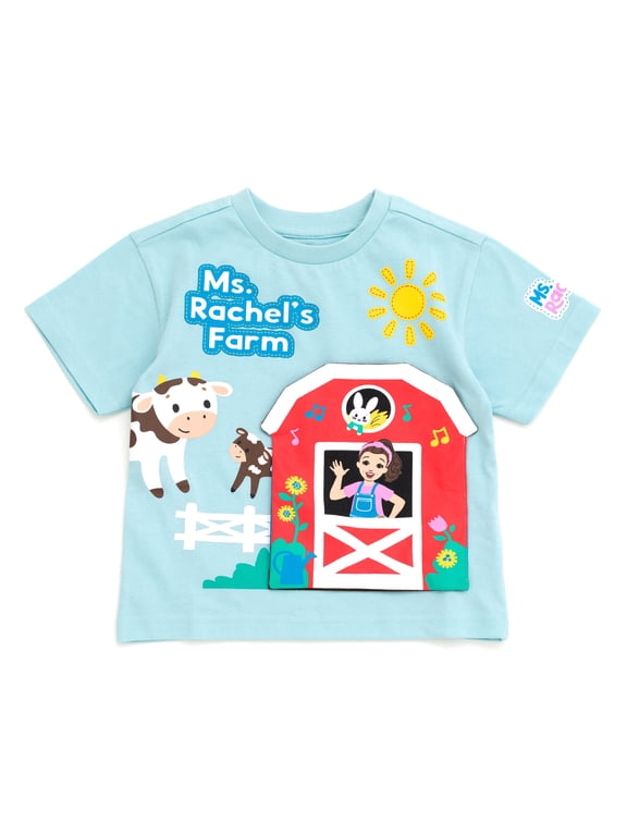 Farm Animals T-Shirt with 3D Flap Infant to Toddler