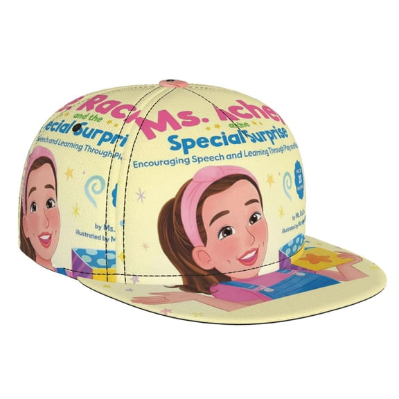 Ms Rachel Flat Brim Bill Baseball Cap Adjustable Hat Hip Hop Caps for Dad Men Women