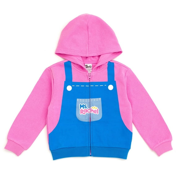 Ms. Rachel Fleece Zip Up Cosplay Hoodie Infant to Toddler