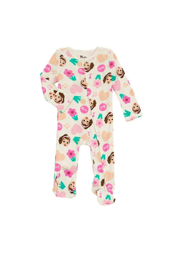 Floral Zip Up Sleep N' Play Coverall Newborn to Infant