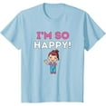 thumbnail image 1 of Ms. Rachel I'm So Happy Preschool Youth T-Shirt For Boy Girl Kids Toddler, Light Blue Color, Size XS, 1 of 4
