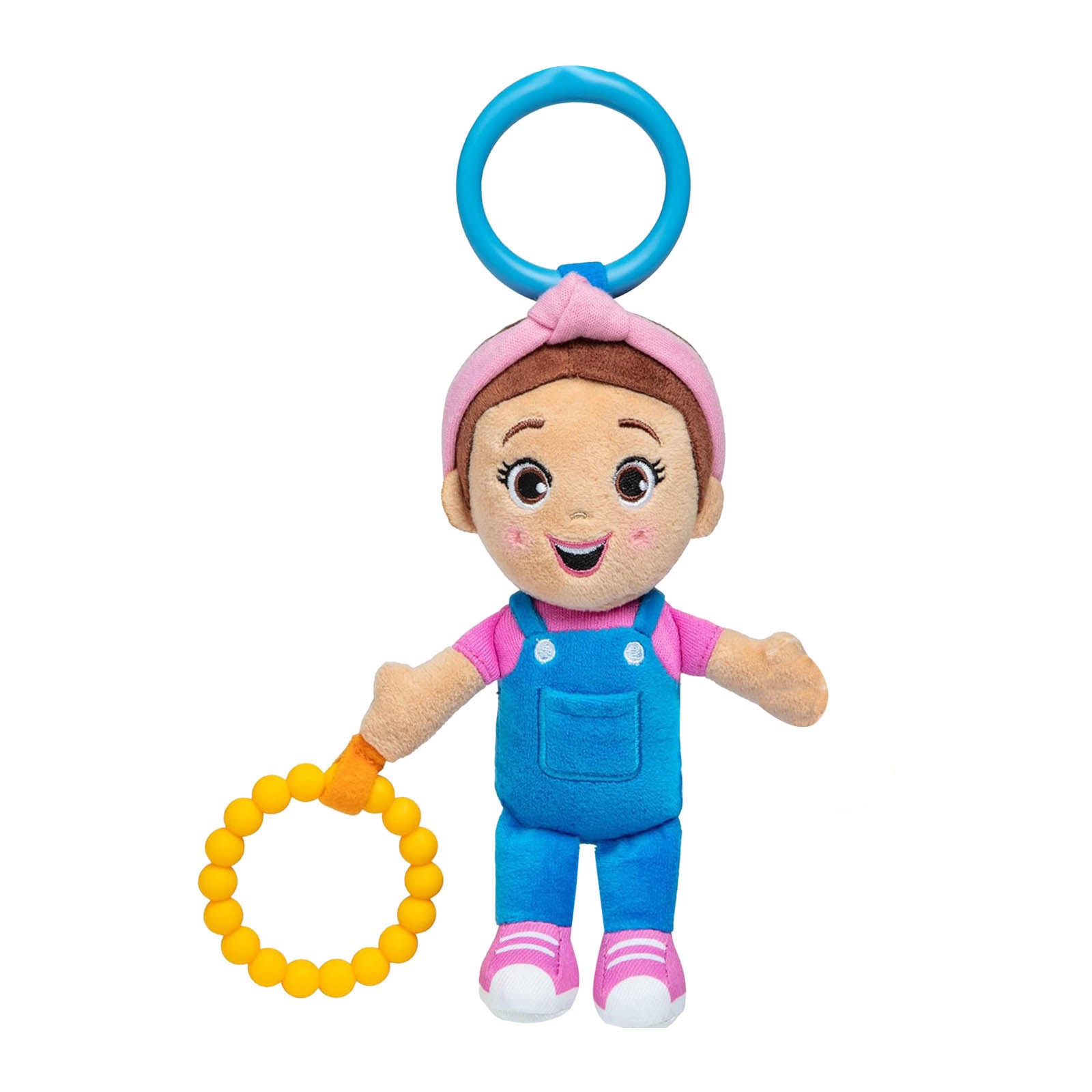 Official Cuddle Comfort Doll, Basic Plush Toy with Baby Rattle & Clip