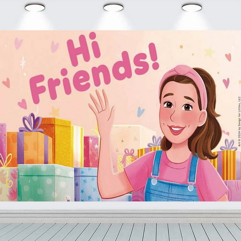 Ms Rachel Party Supplies Backdrop Banner Poster Birthday