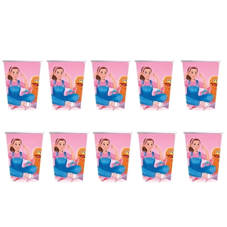 Ms Rachel Birthday Party Supplies Cups Tableware Disposable Paper Mouthwash Drinking Cups