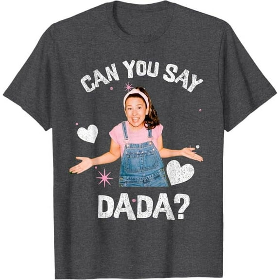 Ms.Rachel Preschool Mom Dad Can You Say DADA dad T-Shirt For Men Women, Dark Heather Color, Size L