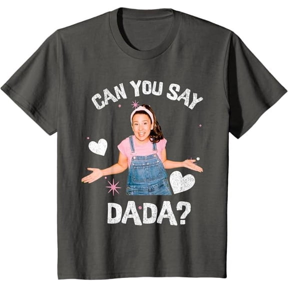 Ms.Rachel Preschool Mom Dad Can You Say DADA dad Youth T-Shirt For Boy Girl Kids Toddler, Charcoal Color, Size M