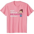 thumbnail image 1 of Ms.Rachel Preschool Nap Snack Ms Rachel Repeat Youth T-Shirt For Boy Girl Kids Toddler, Light Pink Color, Size S, 1 of 4