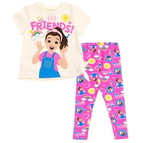Ms. Rachel Toddler Cosplay Outfit, Denim Overalls, T-Shirt and Headband ...