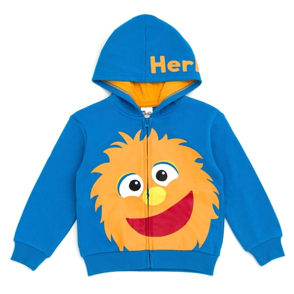 Ms. Rachel Toddler Boy or Girl Fleece Zip-Up Hoodie Royal Blue Herbie