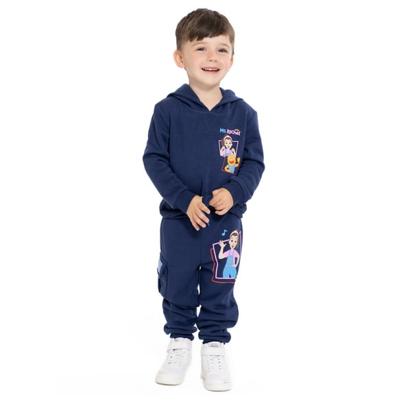 Ms. Rachel Toddler Boys Graphic Hoodie and Jogger Pants Set, 2-Piece, Sizes 12M-5T