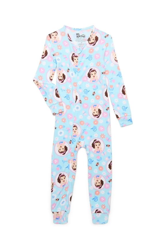 Toddler Girls' Print One-Piece Sleeper, Sizes 12M-5T