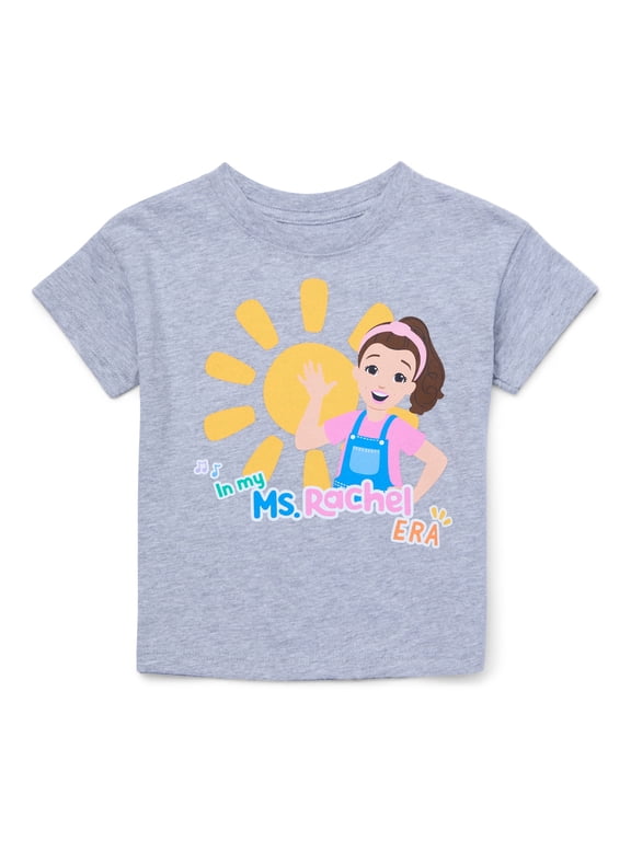 Toddler Graphic Crewneck Tee with Short Sleeves, Sizes 12M-5T