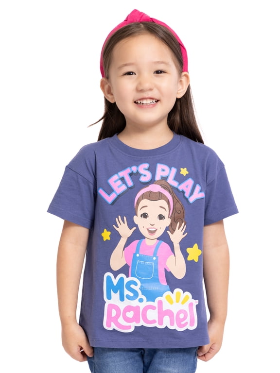 Toddler Girls' Graphic Tee with Short Sleeves, Sizes 12M-5T