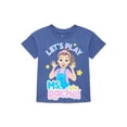 thumbnail image 1 of Ms. Rachel Toddler Girls' Graphic Tee with Short Sleeves, Sizes 12M-5T, 1 of 3