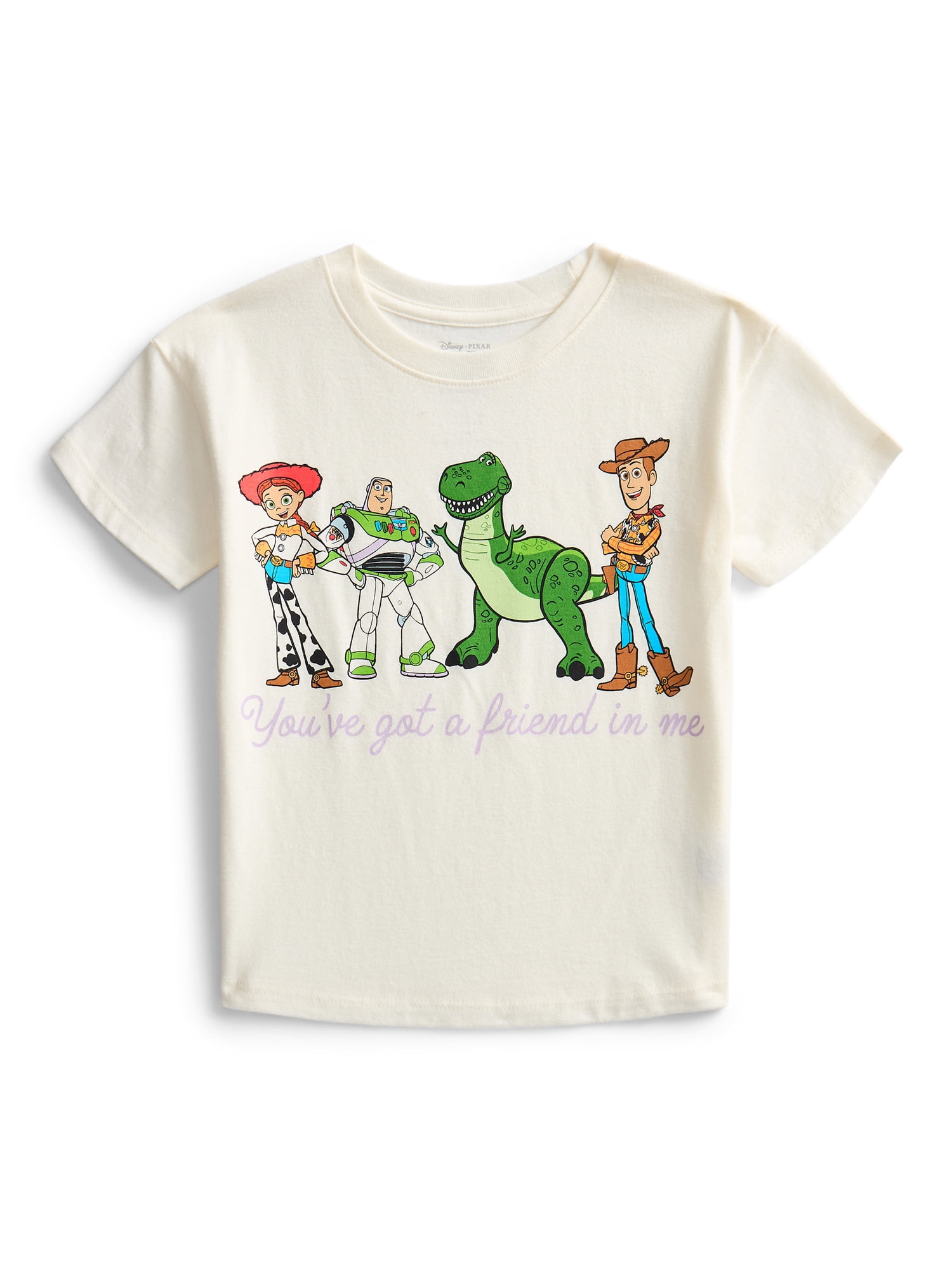 Pixar Toy Story Toddler Graphic Crewneck Tee with Short Sleeves, Sizes 12M-5T