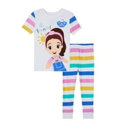 Ms Rachel Toddler Short Sleeve Top and Pants Pajama Set, 2-Piece, Sizes 12M-5T