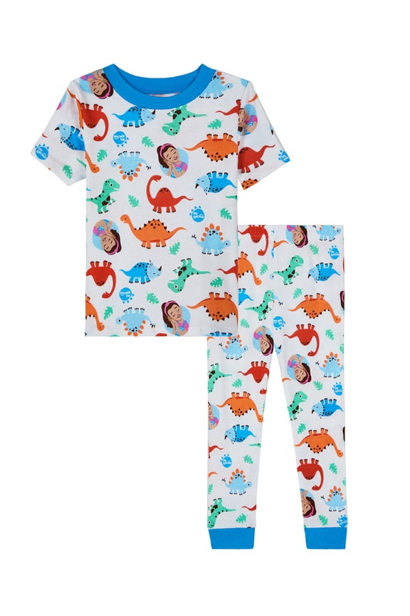 Ms Rachel Toddler Short Sleeve Top and Pants Pajama Set, 2-Piece, Sizes 12M-5T