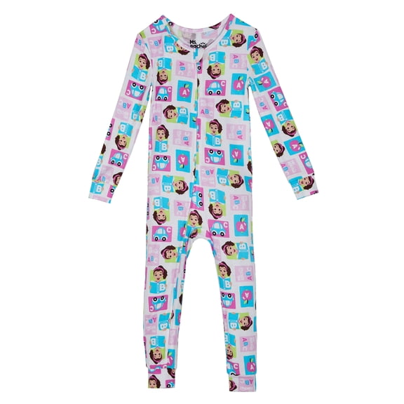 Ms Rachel Toddlers Girls One-Piece Sleeper, Sizes 12M-5T