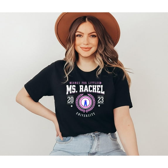 Ms Rachel University 2023 Song for Littles T-Shirt,Light Pink color,size S