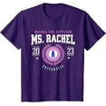 thumbnail image 1 of Ms Rachel University Funny Ms.Rachel Birthday School Youth T-Shirt For Boy Girl Kids Toddler, Purple Color, Size XS, 1 of 4